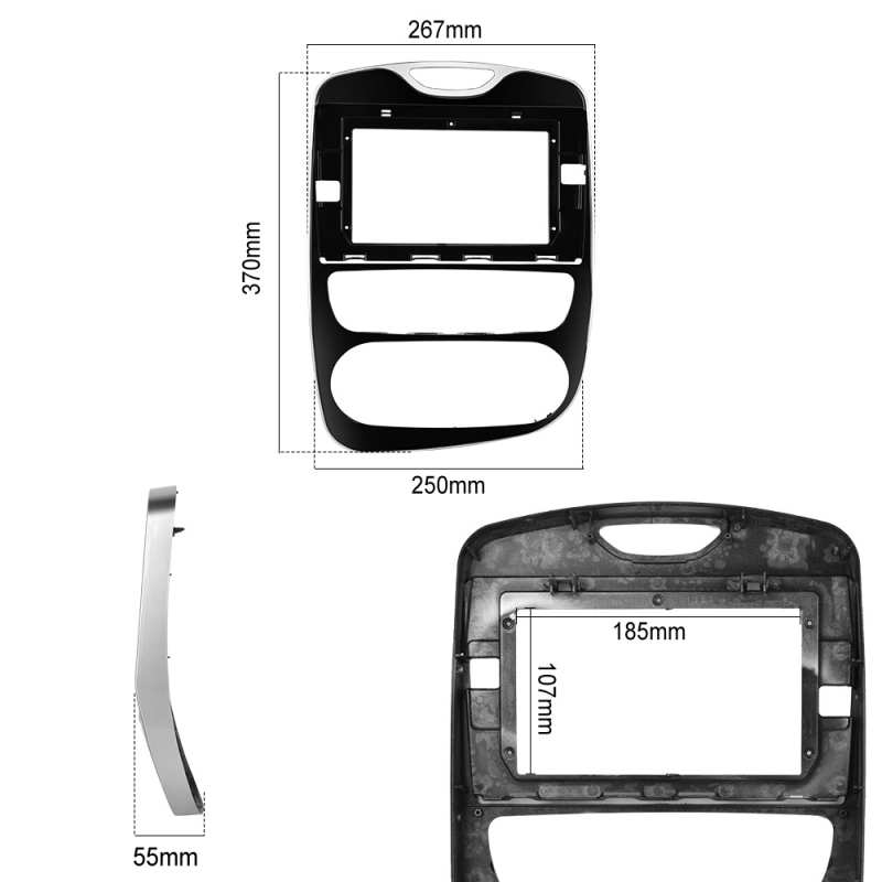 Piemērojams Renault CLIO13-18 liela ekrāna automašīnai Carplay Android navigators atpakaļgaitas attēla viss vienā ierīcē