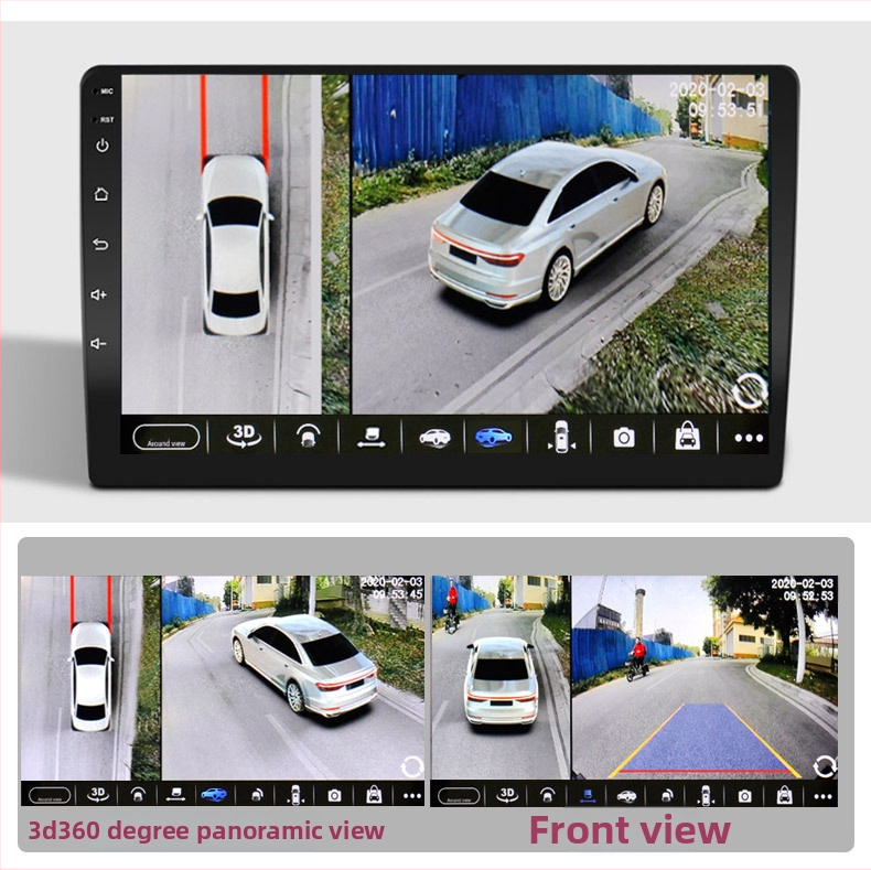 360° панорамно изображение AHD камера HD нощно виждане 1080P навигация всичко в едно комплект кабели на едро