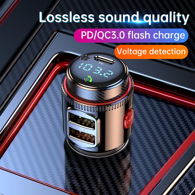 T23 produs nou transfrontalier PD30W QC3.0 player mp3 auto bluetooth cu transmițător FM hands-free bluetooth pentru mașină