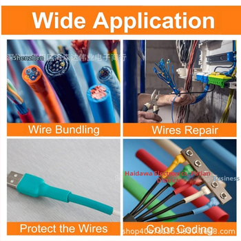 580 бр. термосвиваема изолационна втулка за тръбички, огнеупорна, електротехник, домашно окабеляване, цветна термосвиваема тръба