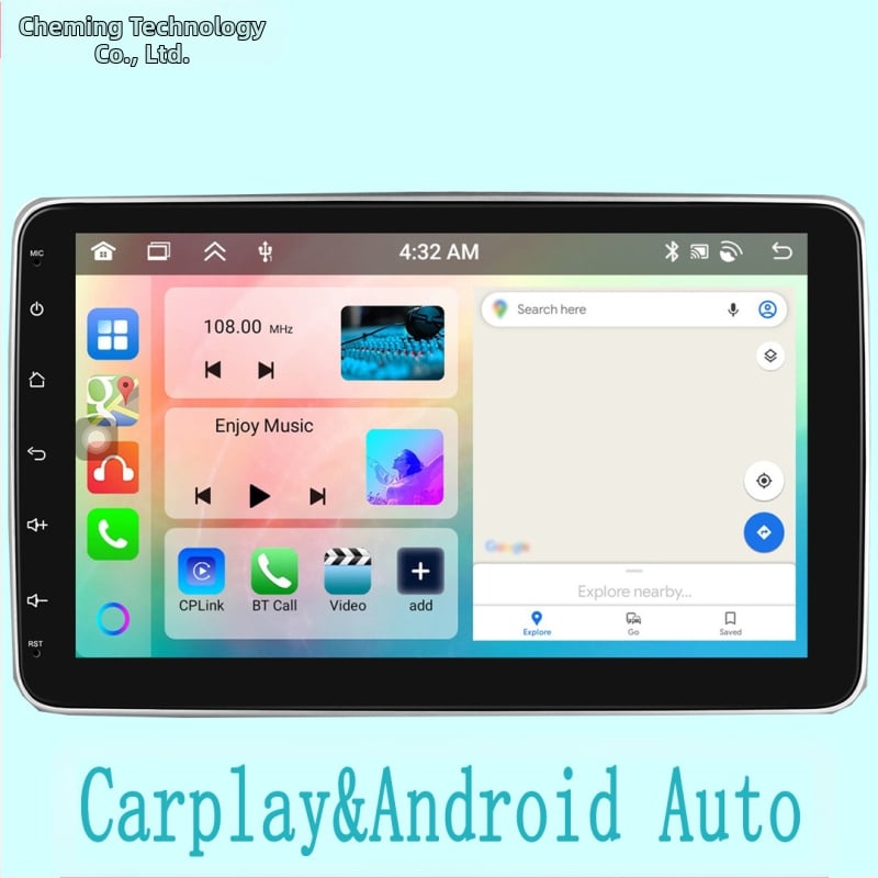 Tinka „Android 13.0 Volkswagen Thin“ modeliui (4+64) su belaidžiu „Carplay“ automobilio navigacijos centriniu valdymu, integruotu valdymu.