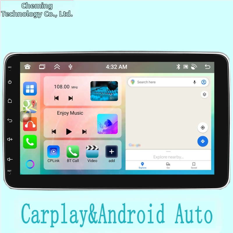 Подходящ за Android 13.0 Volkswagen Thin Model (4+64) Безжична Carplay навигация за кола Централно управление Интегрирано