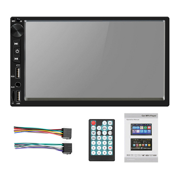 7-инчов автомобилен Bluetooth mp5 радиоплейър с двоен USB порт, многофункционален mp4 дисплей с приоритет на движение на заден ход