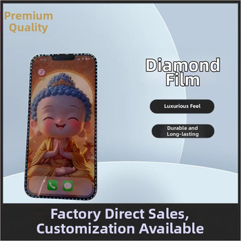 Piemērojams Apple 16 Flash Diamond rūdītai plēvei, integrētai putekļu necaurlaidīgai un ar dimantiem inkrustētai 3D HD stereo Apple 15promax pilnekrāna plēvei
