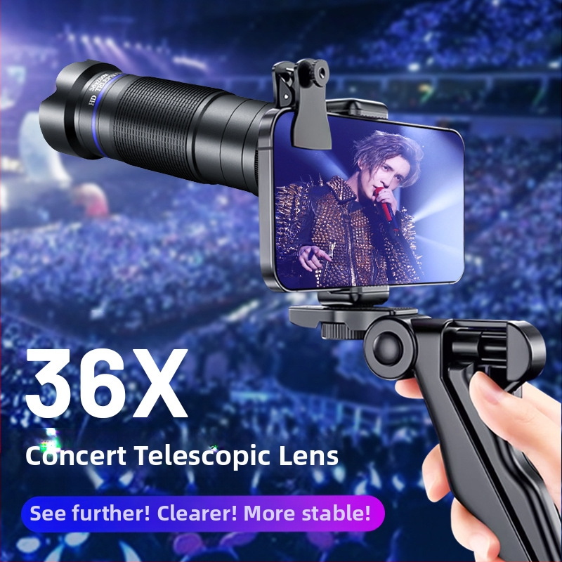 Трансграничен 36X телеобектив за мобилен телефон, концерт Douyin Fishing HD, предаване на живо, външна камера за мобилен телефон