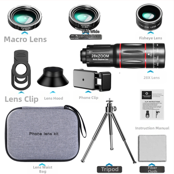 Mobiliojo telefono teleskopo galvutė Didelės raiškos teleobjektyvas Tiesioginis vaizdo įrašas Koncertas Žvejyba Plataus kampo makro didelės galios objektyvas