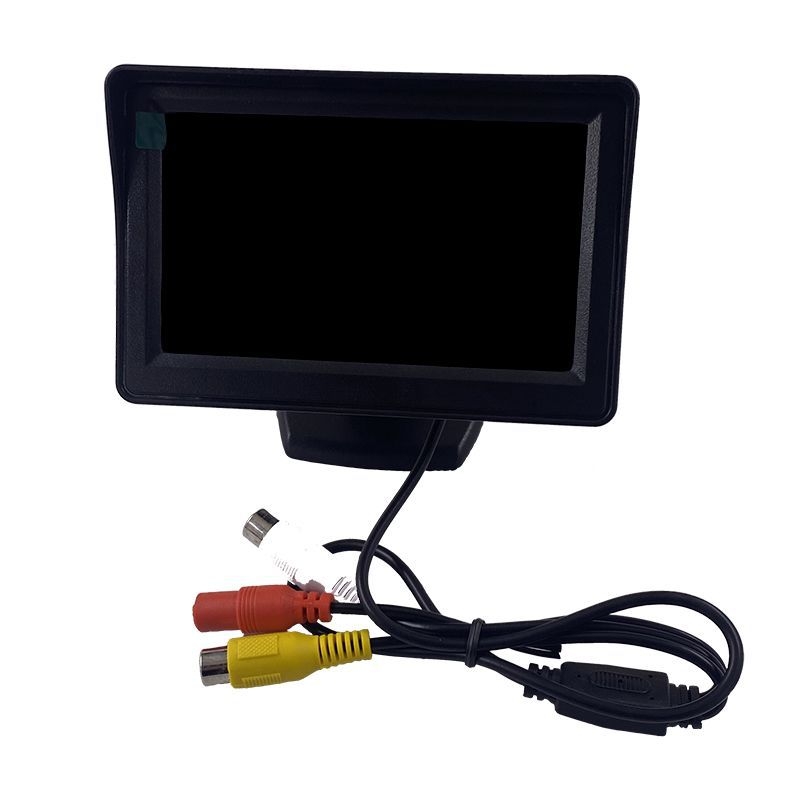4,3 collu HD automašīnas monitors Divvirzienu AV atpakaļgaitas attēla darbvirsmas displejs Automašīnas universāls
