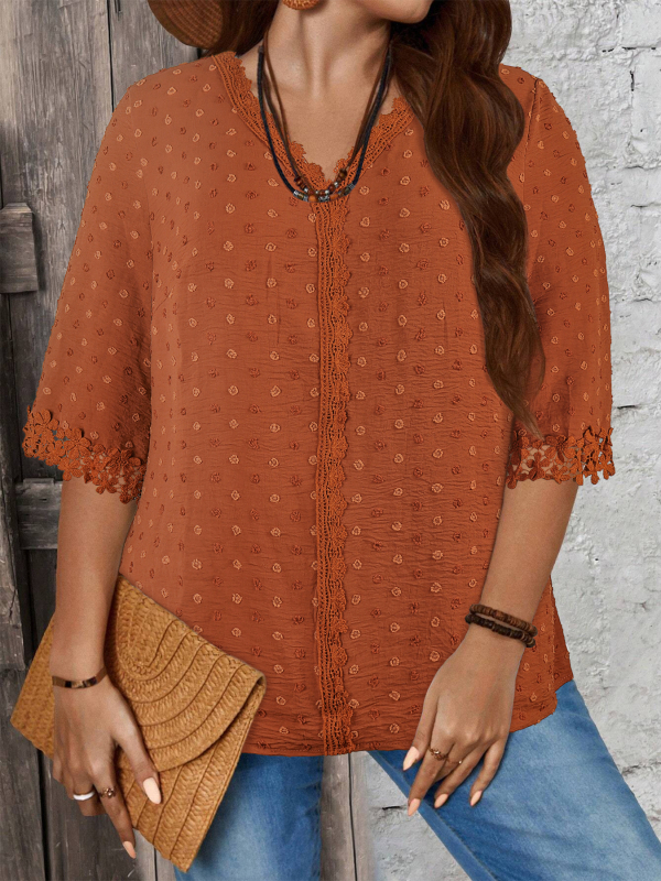 Topuri de damă plus size, cu buzunare goale, la modă casual, de la Amazon, în Europa și Statele Unite