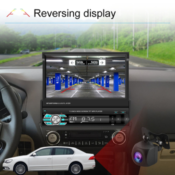 Jednovretenski 7-inčni teleskopski ekran za automobilski MP5 video player s žičanom funkcijom reprodukcije slike u automobilu s MP4 zaslonom za vožnju unatrag