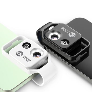 APEXEL 200 reižu palielināmais stikls Bērnu mikroskops Rotaļlietu zinātne Bioloģijas zinātnes eksperiments Pārnēsājams Mobilā tālruņa objektīvs