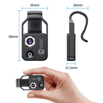 APEXEL μεγεθυντικός φακός 200 φορές, παιδικό μικροσκόπιο, παιχνίδι επιστήμης, βιολογικό επιστημονικό πείραμα, φορητός φακός κινητού τηλεφώνου