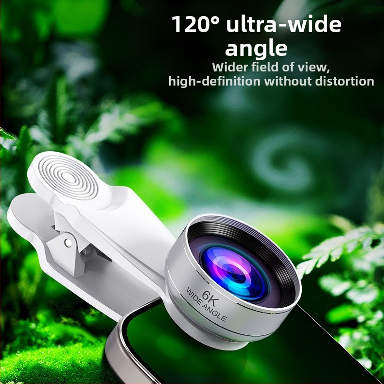 Lijian mobiiltelefoni objektiiv 5K6K9K18K moonutustevaba lainurk-makro kaks-ühes 4K kõrglahutusega otseülekande kaamera objektiiv