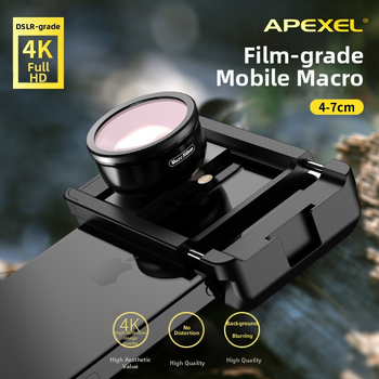 Mobiliojo telefono makro objektyvo optinis lęšis su Cpl fotografijos papuošalams, vabzdžių fotografavimui, mikroskopo išmaniojo telefono objektyvui