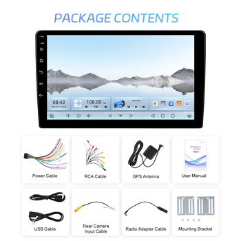 7/9/10,1 collu Android 15 dubultā muca universāls 4 64 Bluetooth bezvadu Carplay automašīnas navigācijas centrālā vadība