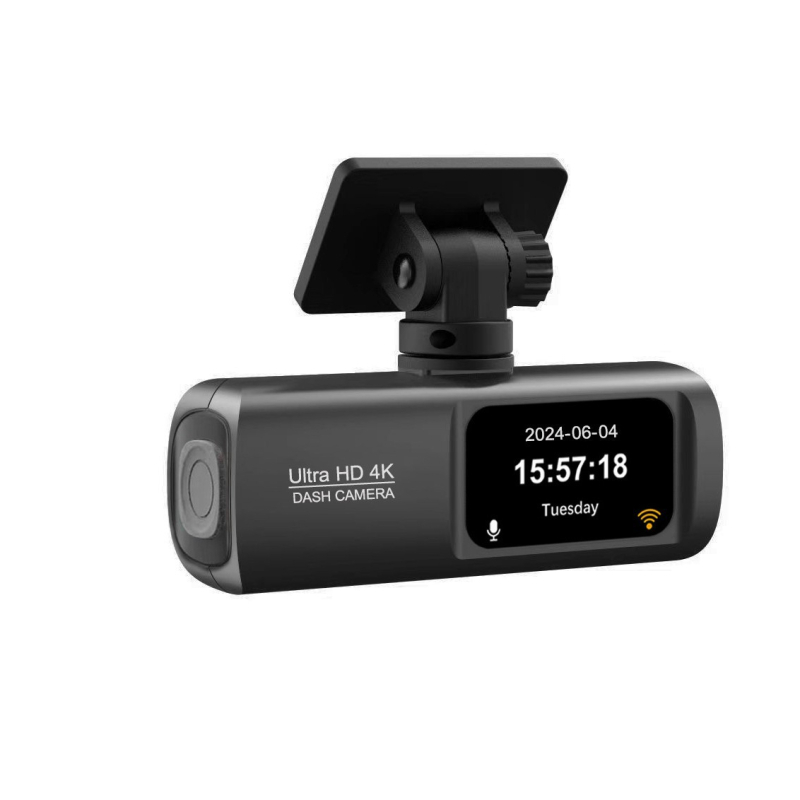 Pārrobežu augstas izšķirtspējas 4K divu objektīvu braukšanas ierakstītājs ar Wifi mobilo tālruņu savienojumu automašīnas DVR nakts redzamības cikla ieraksts