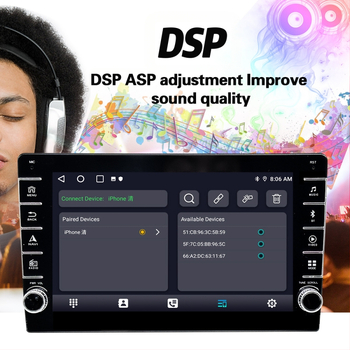 Pārrobežu Android 13 lielais ekrāns ar divu pogu IPS HD komplektu, rāmja resursdators, bezvadu CarPlay, Android Auto