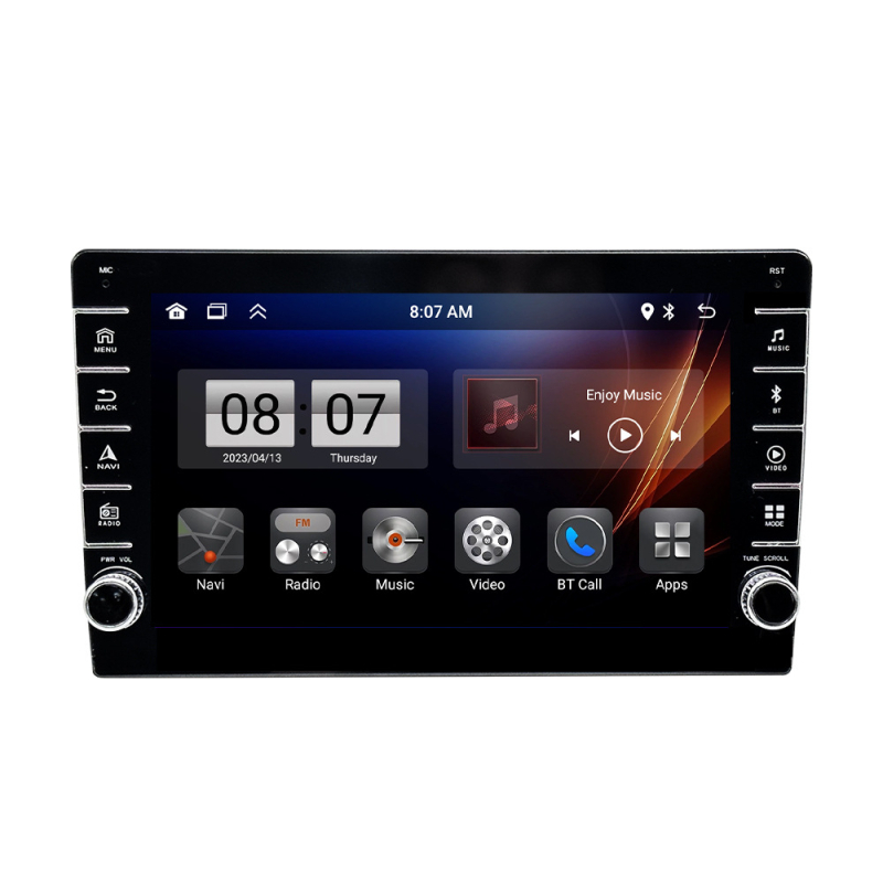 Pārrobežu Android 13 lielais ekrāns ar divu pogu IPS HD komplektu, rāmja resursdators, bezvadu CarPlay, Android Auto