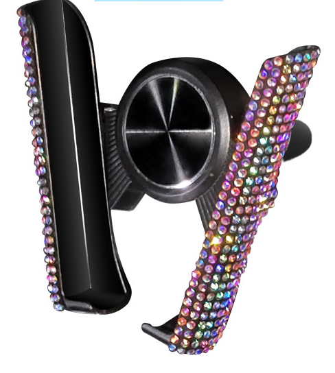 Deimantais inkrustuotas automobilinis mobiliojo telefono laikiklis, daugiafunkcis oro išleidimo angos laikiklis, automobilio navigacijos laikiklis, besisukantis automobilio siurbtukas, mobiliojo telefono laikiklis