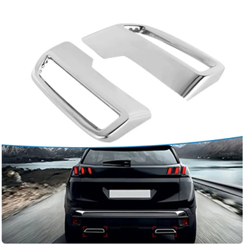 Piemērots Peugeot 3008 5008 plastmasas aizmugurējā izplūdes izpūtēja pārsega dekoratīvajam pārsegam, astes kakla rāmim.
