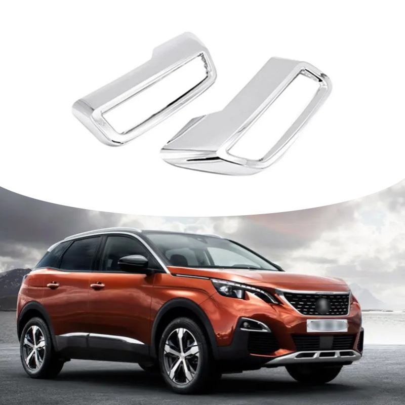 Compatibil cu Peugeot 3008 5008, capac decorativ pentru toba de evacuare spate din plastic, cadru pentru gâtul cozii