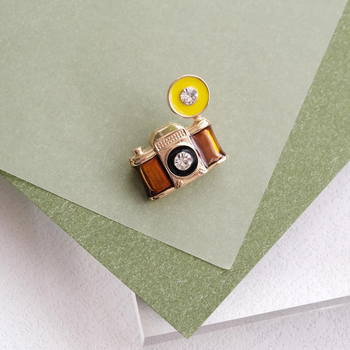 Κατάλληλο για διακοσμητικά αξεσουάρ σε σχήμα κάμερας, ρετρό λουράκια, τσάντες, ρούχα και άλλα μενταγιόν, σμάλτο από εξαρτήματα κάμερας