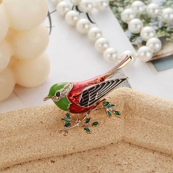 καρφίτσα διασυνοριακή νέα καρφίτσα πουλιών χονδρική δημιουργική κράμα διαμαντένιο καρφίτσα με κινούμενα σχέδια ζώων πουκάμισο καρφίτσα γιακά