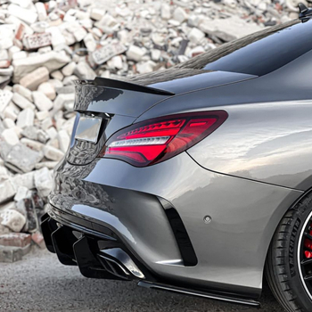 Attiecas uz Mercedes-Benz CLA45 AMG C117 2016-2019 aizmugurējās lūpas, aizmugurējās lūpas spoilera vēja naža aizmugurējā asmens modifikāciju.