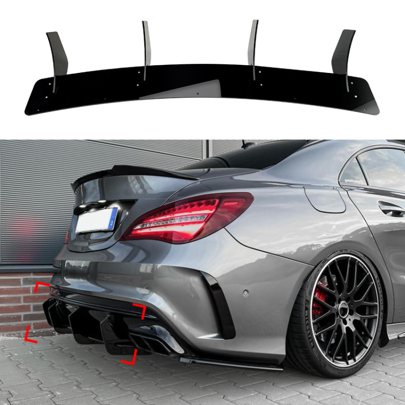 Odnosi se na Mercedes-Benz CLA45 AMG C117 2016.-2019., stražnji spojler, modifikacija stražnje oštrice vjetra