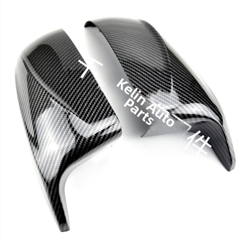 Подходящ за BMW x5 x6 E70 E71 2007-2013, корпус за огледало за обратно виждане в ярко черно/карбонов цвят