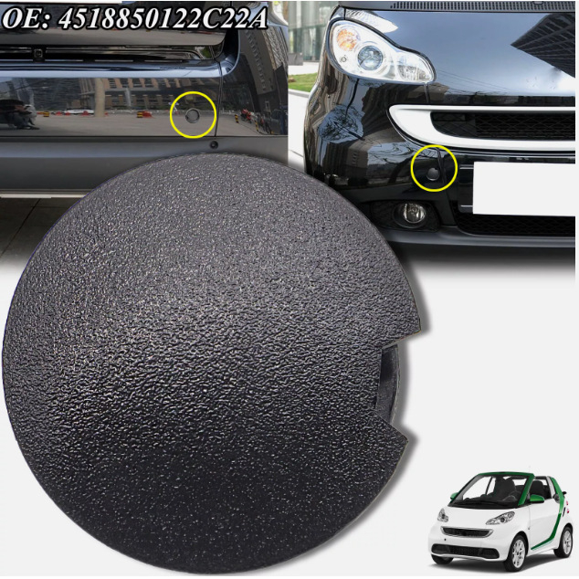 4518850122 4518850122C22A tinka „Mercedes-Benz elf“ priekinio ir galinio bamperio priekabos kablio dangčiams