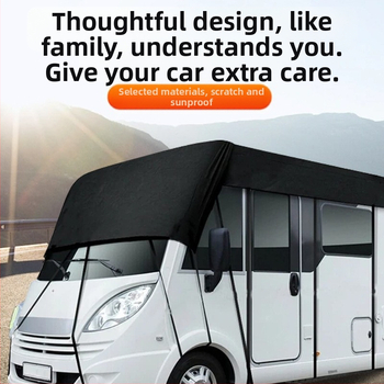 Κάλυμμα RV 210D Προστατευτικό κάλυμμα αυτοκινήτου από μουσαμά για τροχόσπιτο, αδιάβροχο και ανθεκτικό στη σκόνη, ύφασμα Oxford για διασυνοριακή χρήση