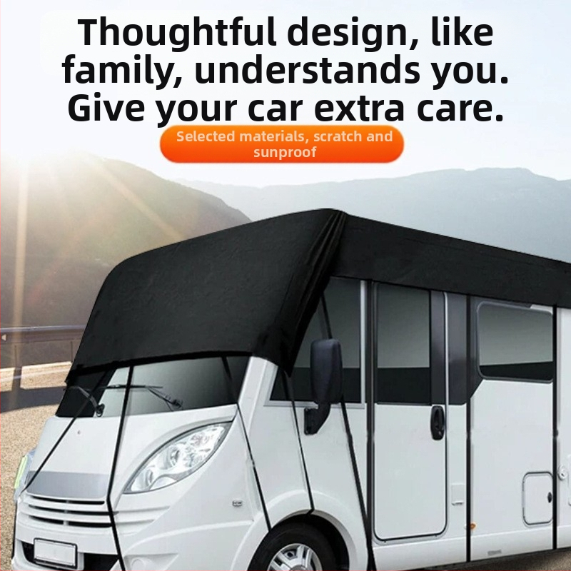 Kryt na karavan 210D, kempingový plachtový ochranný kryt na auto pre karavan, vodotesný a prachotesný, oxfordská látka, slnečná clona, cezhraničný