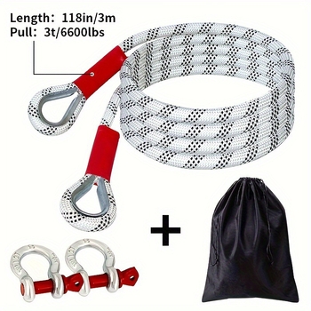 Σχοινί ρυμούλκησης αυτοκινήτου ειδικό χοντρό σχοινί έλξης για οχήματα εκτός δρόμου 20 τόνων σχοινί σχοινιού έλξης φορτηγού σχοινί διάσωσης αυτοκινήτου