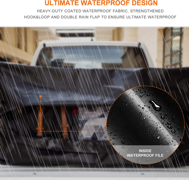 26 kubinių pėdų talpos vandeniui ir saulei atsparus pikapo galinis kosmetikos krepšys „Amazon“ perkamiausias automobilio galinis krepšys