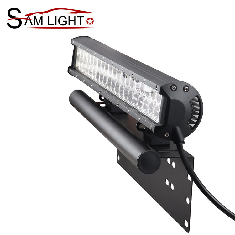 Autotarvikute numbrimärgi tulede raami lisatulede raam Jeep Wranglerile, modifitseeritud numbrimärgi tulede raami kronsteini jaoks