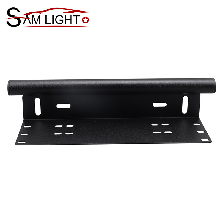 Autotarvikute numbrimärgi tulede raami lisatulede raam Jeep Wranglerile, modifitseeritud numbrimärgi tulede raami kronsteini jaoks