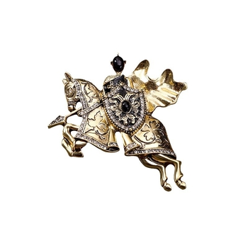 Ευρωπαϊκή και αμερικανική καυτή προσφορά εξατομικευμένη καρφίτσα ιππότη ρετρό στυλ δεν μαχητής πολεμιστής παλτό παλτό κορσάζ αξεσουάρ