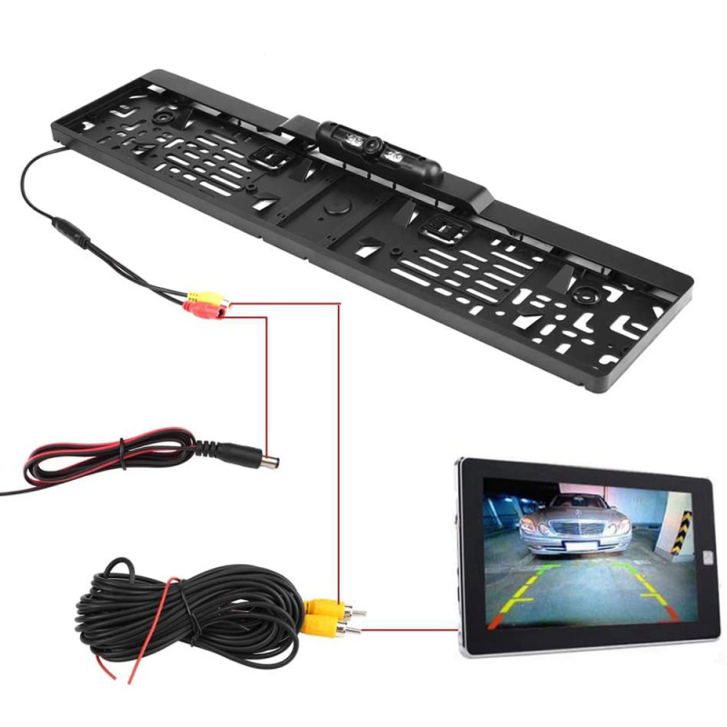 Eiropas numura zīmes rāmja atpakaļskata kamera automašīnas atpakaļskata kamera