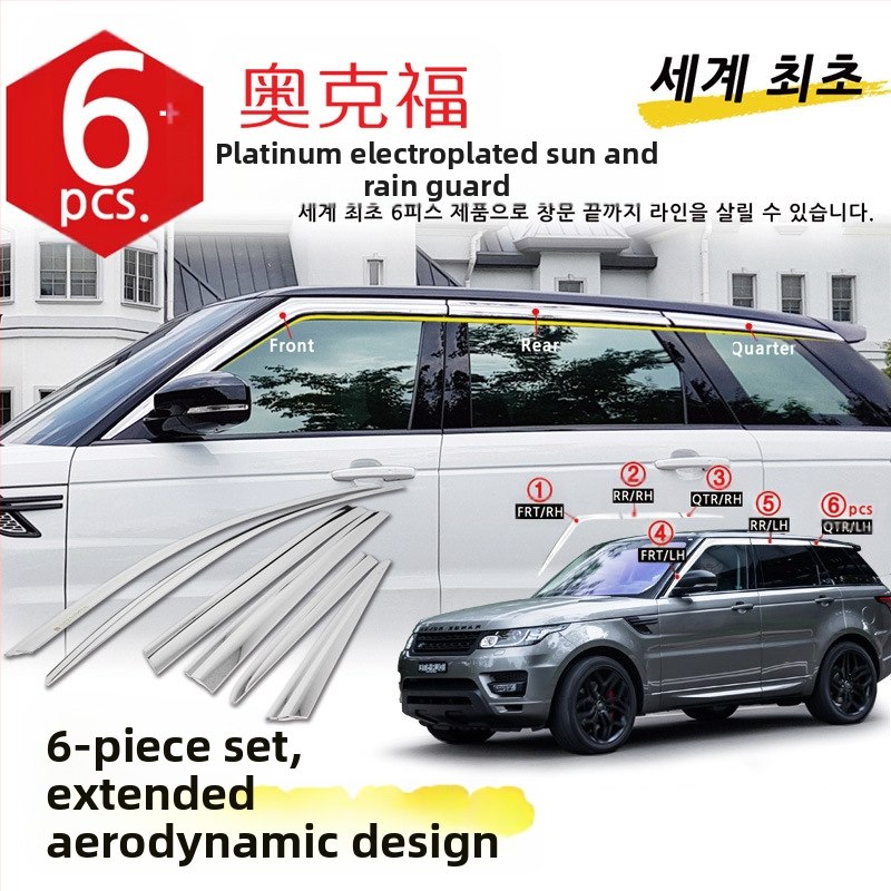 Oakford е подходящ за модификация на външните облицовки на прозорците на автомобили Toyota Runner и монтаж на платинено покритие за дъждобран, щит за дъжд, вежди.