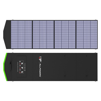 Ο κατασκευαστής Allpower προμηθεύει φορητό ηλιακό πάνελ αυτοκινήτου υψηλής ισχύος 200W, αδιάβροχο και πτυσσόμενο ηλιακό πάνελ