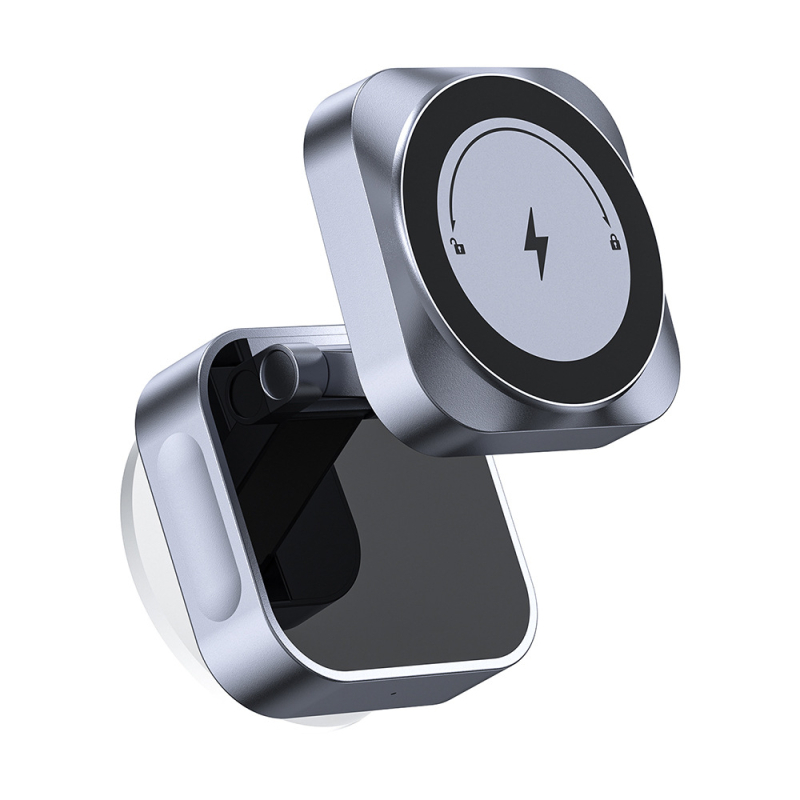 Încărcător wireless cu ventuză puternică, încărcător wireless magnetic puternic, rotativ la 360 de grade, suport de telefon nou pentru luna iulie