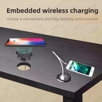 Pārrobežu ekskluzīvs viedās mājas iebūvēts skrūvējama vāciņa USB bezvadu lādētājs 5W/10W/15W (pēc izvēles)