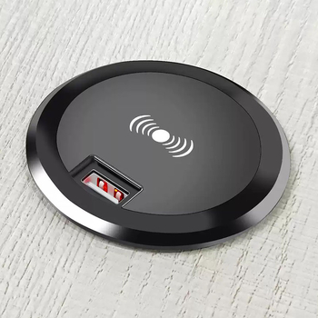 Pārrobežu ekskluzīvs viedās mājas iebūvēts skrūvējama vāciņa USB bezvadu lādētājs 5W/10W/15W (pēc izvēles)