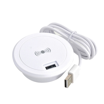 Pārrobežu ekskluzīvs viedās mājas iebūvēts skrūvējama vāciņa USB bezvadu lādētājs 5W/10W/15W (pēc izvēles)