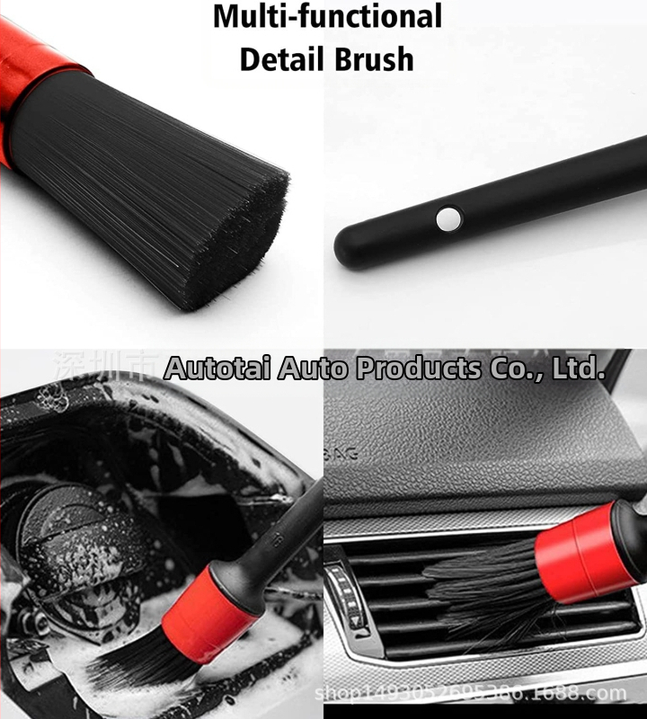Комплект от 4 части за автомивка с четка за почистване на главини на стоманени джанти, четка за почистване на гуми Bell, четка за гуми