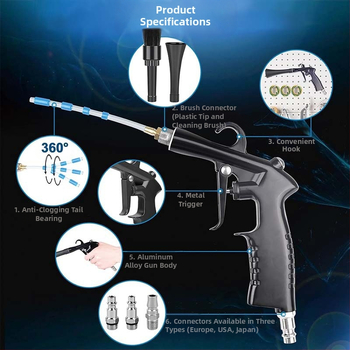 Pārrobežu tirgū jauna, pieprasīta automašīnu tīrīšanas pistole, daudzfunkcionāla, jaudīga cauruļu tīrīšanas pistole Tornado ķīmiskās tīrīšanas pistole