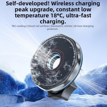 Naujas tarpvalstybinis belaidis automobilio įkrovimas mobiliojo telefono laikiklis su oro išleidimo anga, magnetinis „Magsafe“ universalus 360 laipsnių sukimasis.