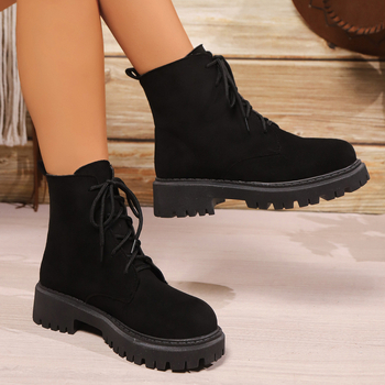 2024 m. matiniai aulinukai rudens ir žiemos moteriški batai britiško stiliaus Martino aulinukai moterims nauji užsienio prekybos plius dydžio su trumpais aulinukais moterims urmu