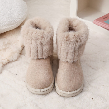 2025. gada videi draudzīgi, jauni, silti bērnu pretslēpošanas zābaki, meiteņu princeses kokvilnas apavi, rudens un ziemas pārrobežu eksports bērnu apaviem