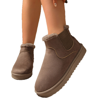 Casual Fashion Snow Boots for Women 2025 Winter New Γυναικεία Παπούτσια Μοντέρνα Κορεάτικα Φοιτητικά Slip-On Κοντά Βαμβακερά Παπούτσια για Γυναικεία